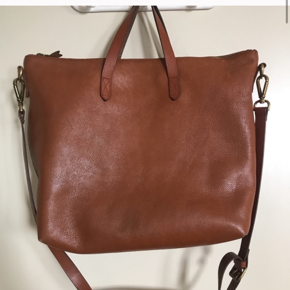Madewell zip-top medium transport tote